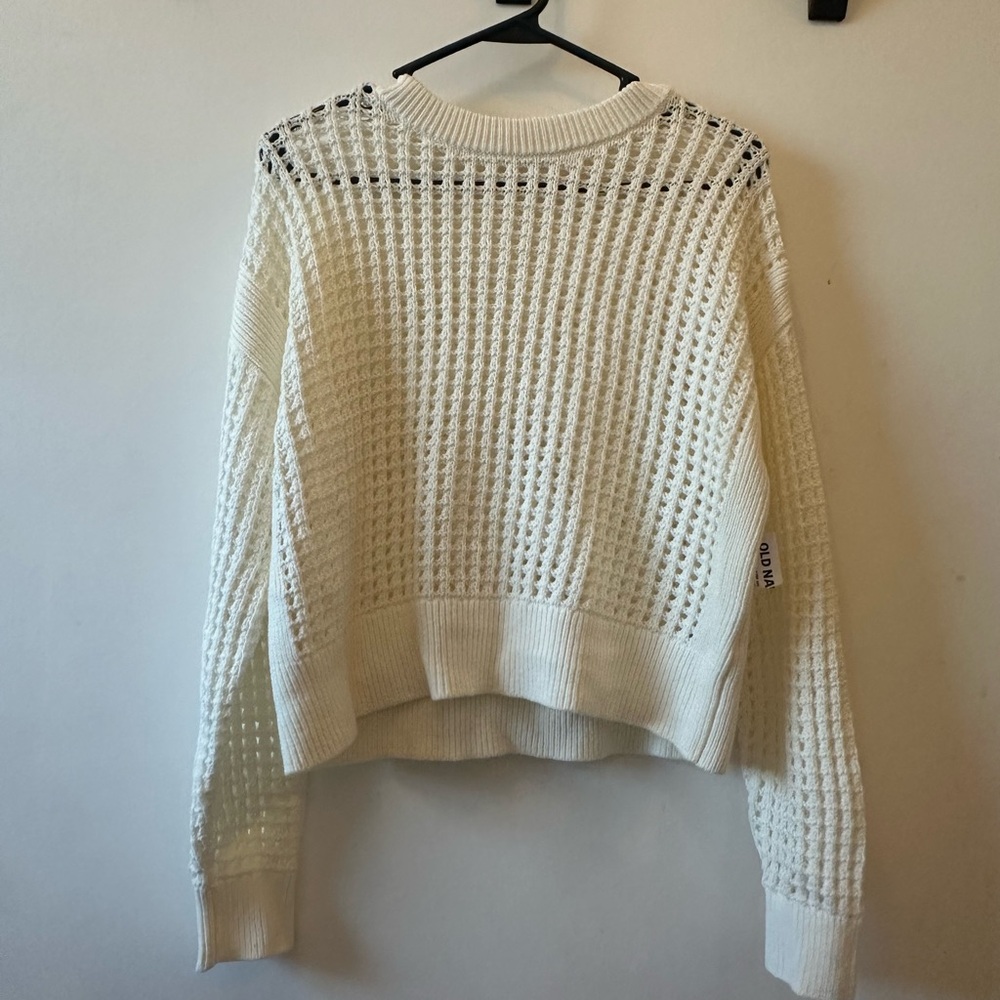 Old Navy Crochet open knit beach Sweater